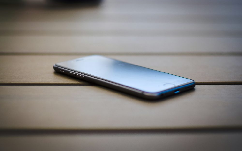 Phone resting on a table — a call you couldn't pick up